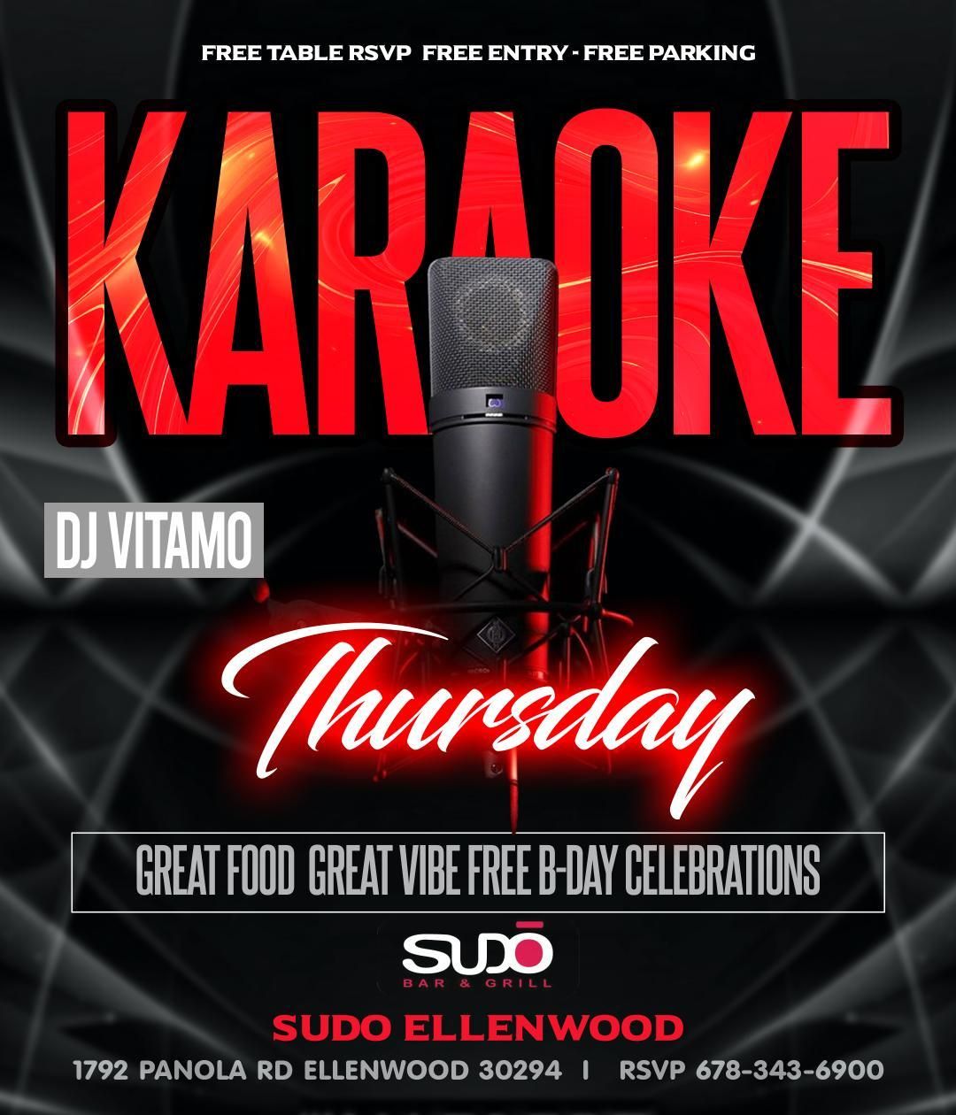 Karaoke at Sudo Bar & Grill - Ellenwood
