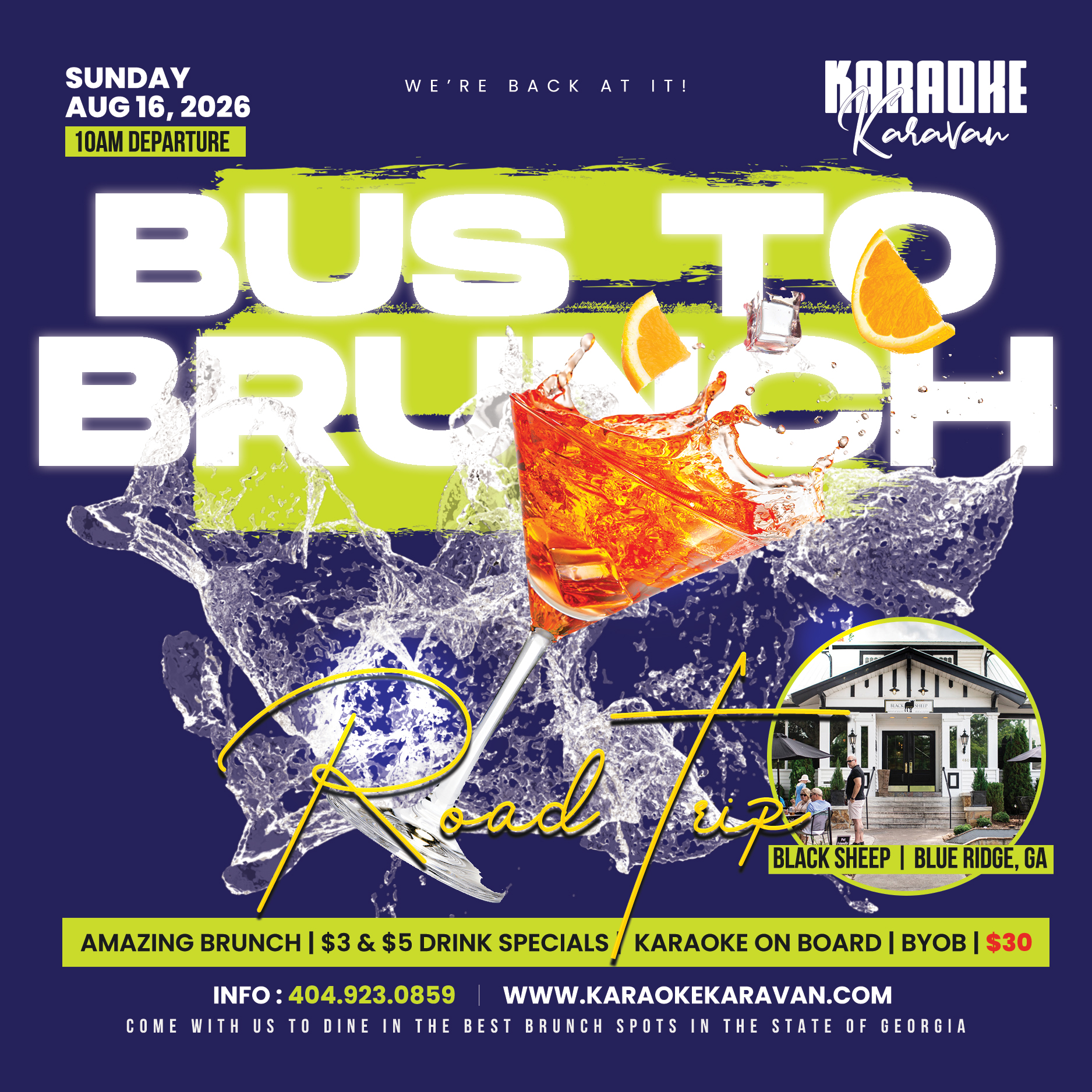 Bus to Brunch - Blue Ridge